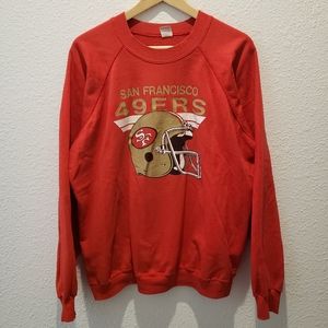 Vintage 1990s Trench NFL San Francisco 49ers Sweatshirt Men's sz XL Made in USA